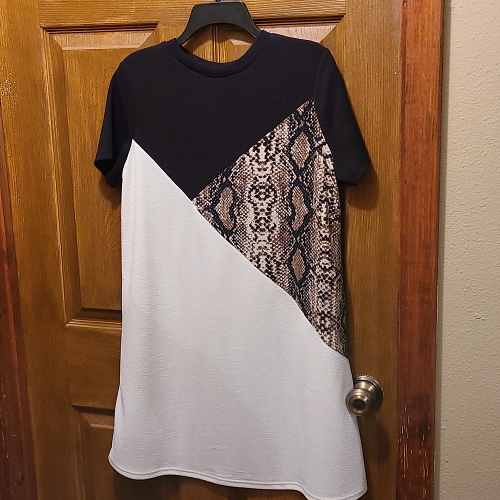 Geometric t-dress